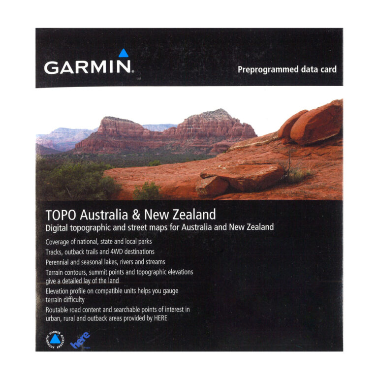 GARMIN TOPO FULL AUSTRALIA & NZ MAP FOR GPS HANDHELD BRISTLE UP