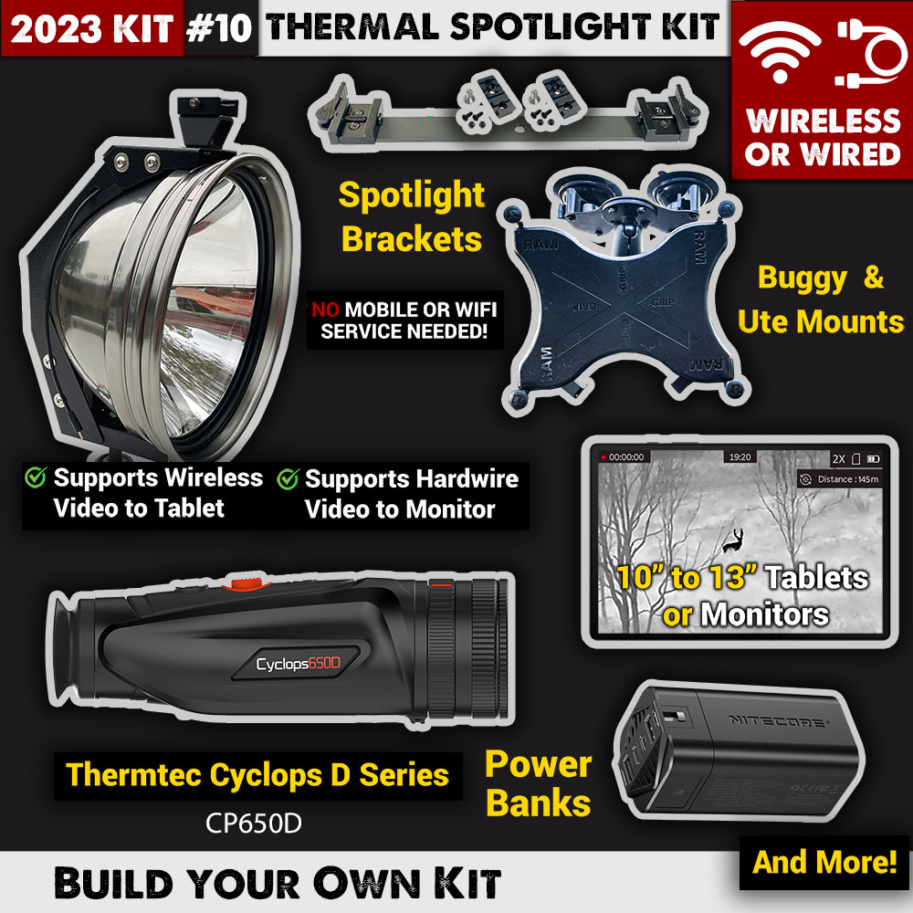 10 – ThermTec Cyclops-D CP650D – Wireless or Wired Thermal Spotlight Kit |  BRISTLE UP